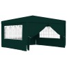 Gazebo Professionale con Pareti 4x4 m Verde 90 g/m²