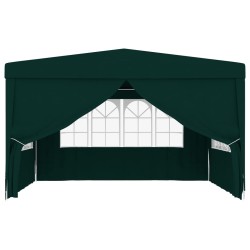 Gazebo Professionale con Pareti 4x4 m Verde 90 g/m²