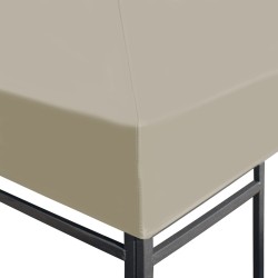 Copertura Superiore per Gazebo 310 g/m² 4x3m Beige