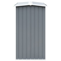 Capannone da Giardino in Acciaio Zincato 330x92x153cm Grigio