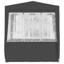 Gazebo Professionale con Pareti 2x2 m Antracite 90 g/m²