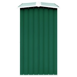 Capannone da Giardino in Acciaio Zincato 330x92x153cm Verde