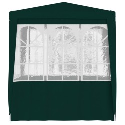 Gazebo Professionale con Pareti 2,5x2,5 m Verde 90 g/m²