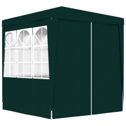 Gazebo Professionale con Pareti 2,5x2,5 m Verde 90 g/m²