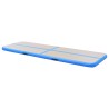 Tappetino Ginnastica Gonfiabile con Pompa 300x100x10 cm PVC Blu