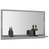 Specchio da Bagno Grigio Sonoma 60x10,5x37 cm Legno ingegnerizzato