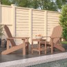    Sedie da Giardino con Tavolo Adirondack in HDPE Marrone