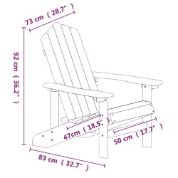    Sedie da Giardino con Tavolo Adirondack in HDPE Marrone