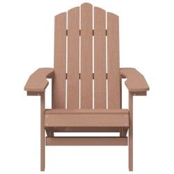    Sedie da Giardino Adirondack 2 pz in HDPE Marrone