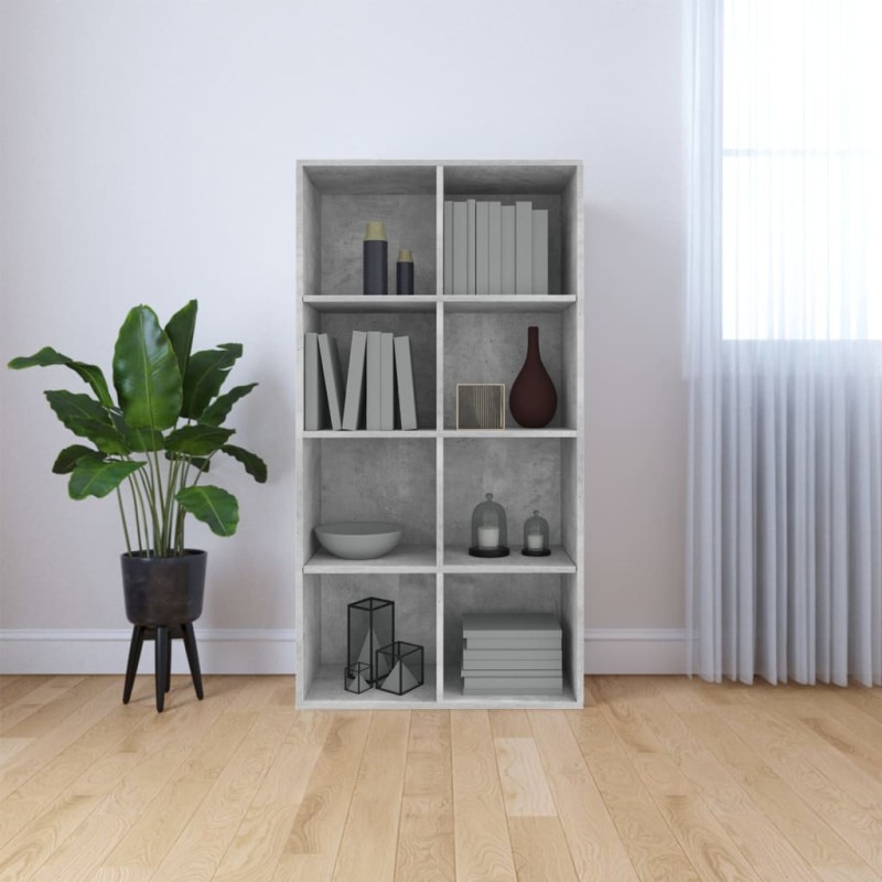 Libreria/Credenza Grigio Cemento 66x30x130 cm in Truciolato