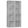 Libreria/Credenza Grigio Cemento 66x30x130 cm in Truciolato