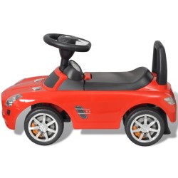 Automobile a Spinta Mercedes Benz Rossa Cavalcabile Bambini