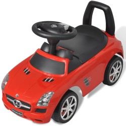 Automobile a Spinta Mercedes Benz Rossa Cavalcabile Bambini