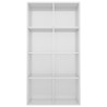 Libreria/Credenza Bianco Lucido 66x30x130 cm in Truciolato