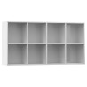 Libreria/Credenza Bianco Lucido 66x30x130 cm in Truciolato