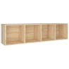 Libreria / Mobile TV Rovere Sonoma 36x30x143 cm in Truciolato