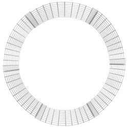 Compostiera da Giardino Ø100x100 cm in Acciaio Zincato