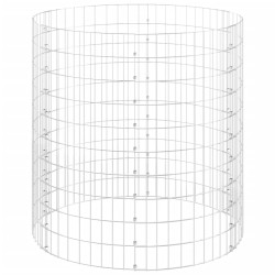 Compostiera da Giardino Ø100x100 cm in Acciaio Zincato