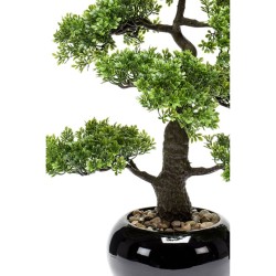 Emerald Ficus Artificiale Mini Bonsai 47 cm 420006 Verde