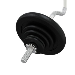 Set Bilanciere con Dischi 60 kg in Ghisa e Acciaio Cromato