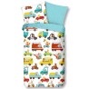 Good Morning Copripiumino per Bambini TRAFFIC 135x200 cm Multicolore