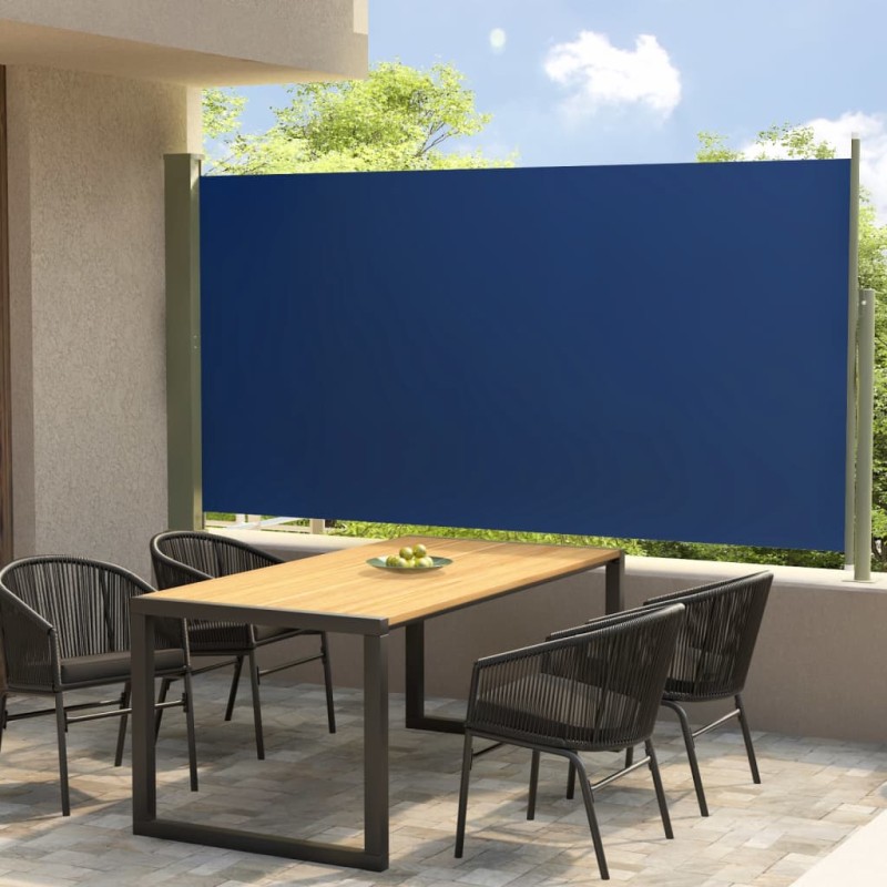    Tenda Laterale Retrattile per Patio 160x300 cm Blu