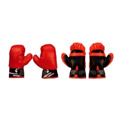 Avento Junior Set Palla da Box Nero/Rosso con Riflesso 41BE