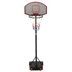 Supporto per Pallacanestro Nero 216-250 cm Polietilene