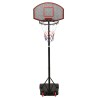 Supporto per Pallacanestro Nero 216-250 cm Polietilene