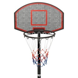 Supporto per Pallacanestro Nero 216-250 cm Polietilene