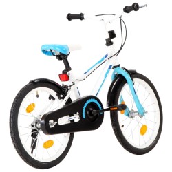 Bici per Bambini 18 Pollici Blu e Bianca