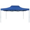 Gazebo Professionale Pieghevole 3x4m Acciaio Blu