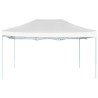 Gazebo Professionale Pieghevole 3x4m Acciaio Bianco