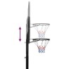 Supporto per Pallacanestro Nero 258-363 cm Polietilene