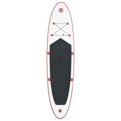 Set Tavola da SUP e Surf Gonfiabile Rosso e Bianco