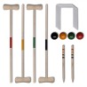 Set Gioco Croquet di legno per 4 giocatori