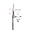 Supporto per Pallacanestro Bianco 258-363 cm Polietilene