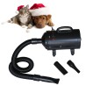 Phon per Cani con 3 Ugelli Nero 2400 W