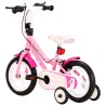 Bici per Bambini 12 Pollici Bianca e Rosa