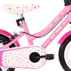 Bici per Bambini 12 Pollici Bianca e Rosa