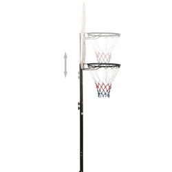 Supporto per Pallacanestro Bianco 216-250 cm Polietilene