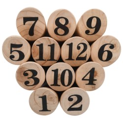 Set di Giochi in Legno Kubb Numerici