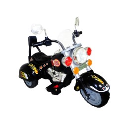 Moto Elettrica Cavalcabile a Batteria per Bambini Nera