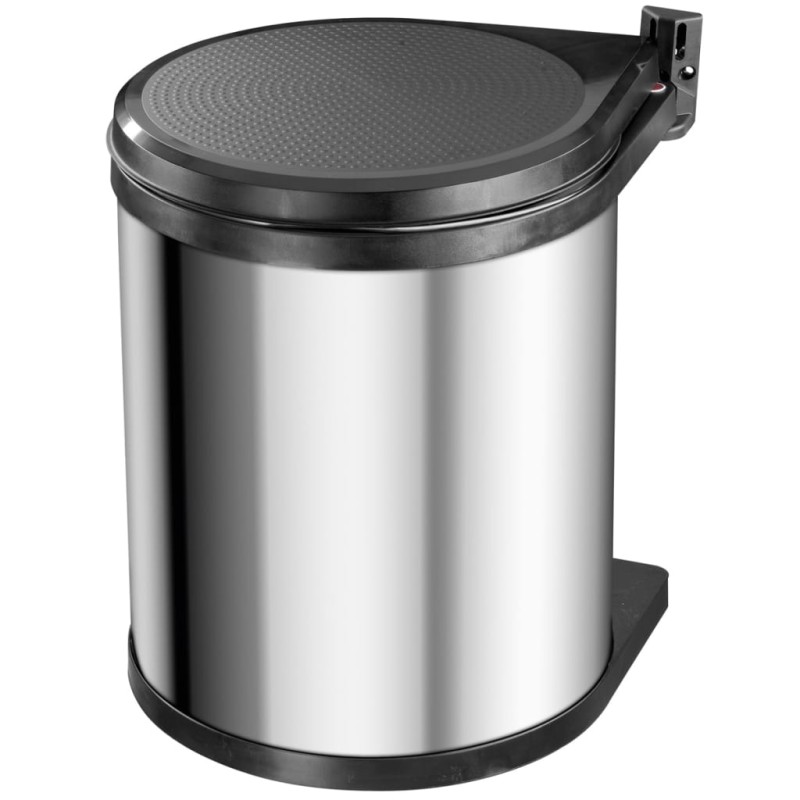 Hailo Pattumiera da Dispensa Compact-Box Taglia M 15 L Acciaio Inox 3555-101