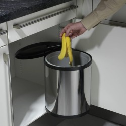 Hailo Pattumiera da Dispensa Compact-Box Taglia M 15 L Acciaio Inox 3555-101