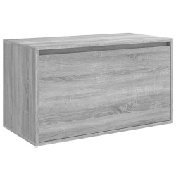 Panca da Ingresso 80x40x45 cm Grigio Sonoma Legno ingegnerizzato