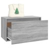 Panca da Ingresso 80x40x45 cm Grigio Sonoma Legno ingegnerizzato