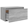 Panca da Ingresso 80x40x45 cm Grigio Sonoma Legno ingegnerizzato