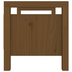 Panca da Ingresso Miele 80x40x43 cm in Legno Massello di Pino