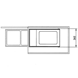 Hailo Pattumiera da Dispensa Multi-Box Duo Taglia L 2x14 L Crema 3659-001